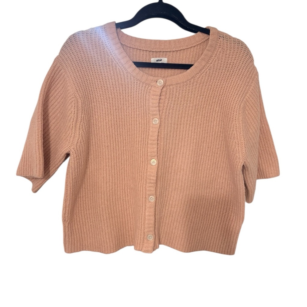 Aerie unREAL Short Sleeve Cardigan